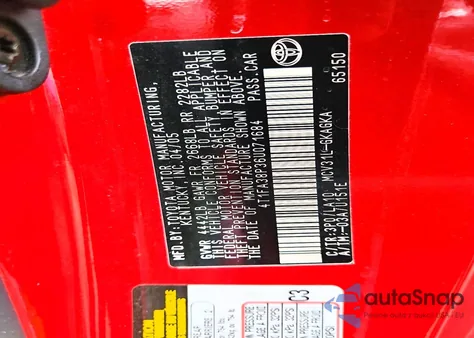 2006 Toyota Camry Solara Se из США, поврежденный, VIN 4T1FA38P36U071684